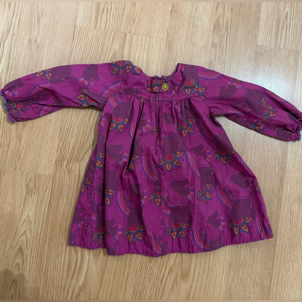Pink Chicken Floral Long Sleeve Dress Bsby Girl 6 months